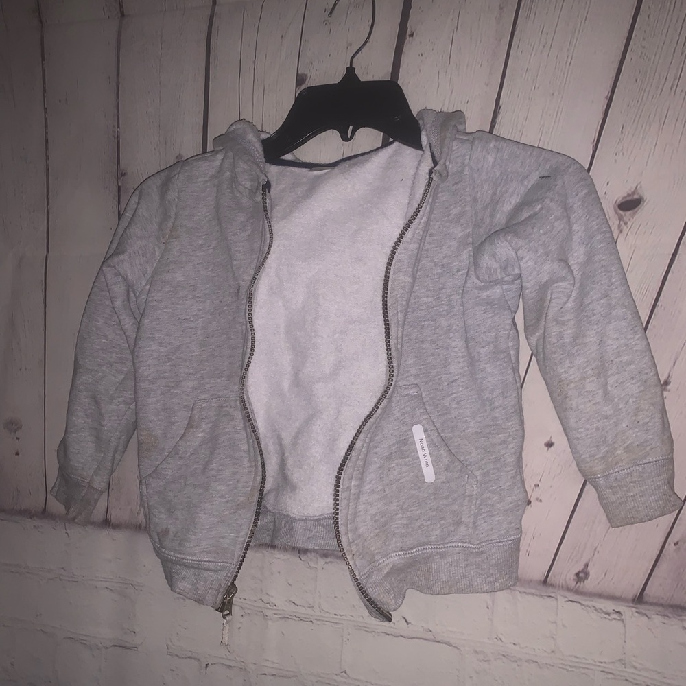 Simple Light Gray Kids Hoodie